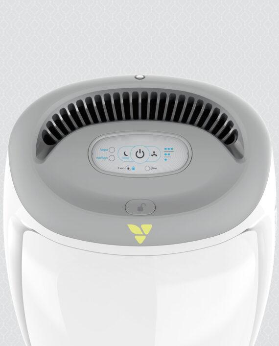 White Purios Nursery Air Purifier Control